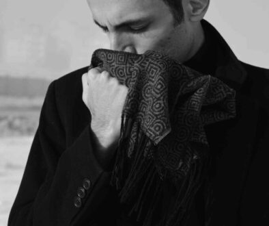 man with a scarf