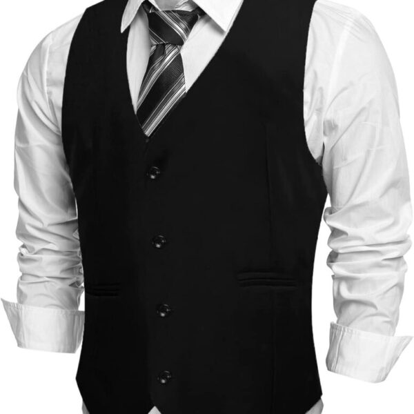 COOFANDY Men's Casual Business Vests Lightweight Waistcoat Slim Fit Suit Vest at Amazon Men’s Clothing store